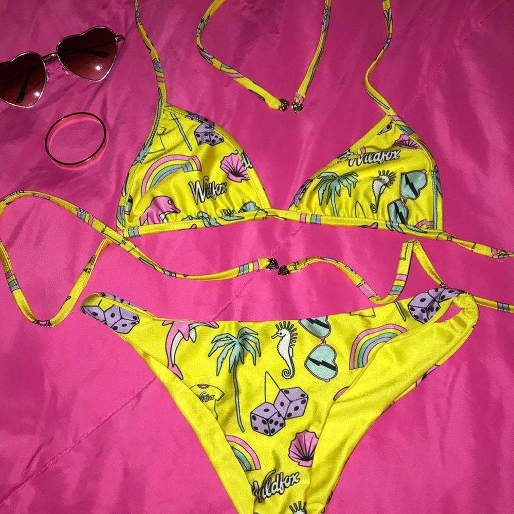 Wildfox Yellow Bikini Set